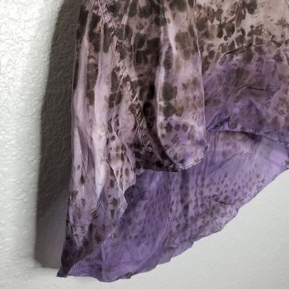 Ma+Ch Marika Charles Amethyst Hand Dyed Silk Tank - Picture 8 of 15